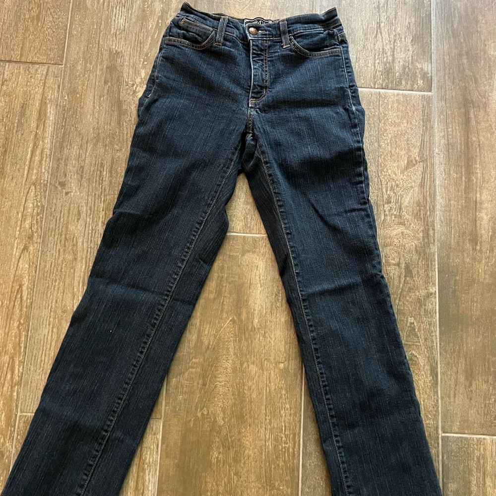 NYDJ Dark Blue Straight Leg Jeans